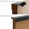 LC LICTOP 472 Inch Black Curved Edge Finger Pulls 10Pcs 378 Inch Hole Spacing Aluminum Alloy Funiture Pull Back Mount Concealed Handles for Cabinets Cupboard Drawer Dresser Wardrobe