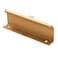 LC LICTOP 472 Inch Gold Curved Edge Finger Pulls 4Pcs 378 Inch Hole Spacing Aluminum Alloy Funiture Pull Back Mount Concealed Handles for Cabinets Cupboard Drawer Dresser Wardrobe