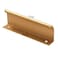 LC LICTOP 472 Inch Gold Curved Edge Finger Pulls 4Pcs 378 Inch Hole Spacing Aluminum Alloy Funiture Pull Back Mount Concealed Handles for Cabinets Cupboard Drawer Dresser Wardrobe
