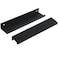 LC LICTOP 59 Inch Black Finger Pulls 10Pcs 5 Inch Hole Spacing Aluminum Alloy Edge Pulls Furniture Handle Back Mount Concealed Handles for Cabinets Cupboard Drawer Dresser Wardrobe