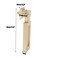 LC LICTOP Cabinet Pulls Chinese Style Brushed Pull Knobs Hanging Design Hardware for Drawer Closet Dresser Chest Box 307 x 087 x 079 Inch 2Pcs Brass Like Zinc Alloy Furniture Handles