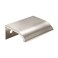 LC LICTOP Curved Edge Pull Handles 197 Inch Edge Finger Tab Handle for Caibnets Drawer Closet Door Wardrobe Cupboard 126 Inch Hole Spacing 4 Pcs Nickel Edge Pulls