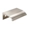 LC LICTOP Curved Edge Pull Handles 197 Inch Edge Finger Tab Handle for Caibnets Drawer Closet Door Wardrobe Cupboard 126 Inch Hole Spacing 4 Pcs Nickel Edge Pulls