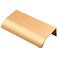 LC LICTOP Curved Edge Pull Handles 315 Inch Edge Finger Tab Handle for Caibnets Drawer Closet Door Wardrobe Cupboard 25 Inch Hole Spacing 10 Pcs Gold Edge Pulls