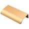LC LICTOP Curved Edge Pull Handles 315 Inch Edge Finger Tab Handle for Caibnets Drawer Closet Door Wardrobe Cupboard 25 Inch Hole Spacing 10 Pcs Gold Edge Pulls
