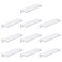 LC LICTOP Curved Edge Pull Handles 59 Inch Edge Finger Tab Handle for Caibnets Drawer Closet Door Wardrobe Cupboard 10 Inch Hole Spacing 10 Pcs White Edge Pulls