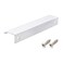 LC LICTOP Curved Edge Pull Handles 59 Inch Edge Finger Tab Handle for Caibnets Drawer Closet Door Wardrobe Cupboard 10 Inch Hole Spacing 10 Pcs White Edge Pulls
