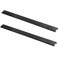 LC LICTOP Edge Pull Handles for Cabinets 1575 Inch Aluminum Alloy Finger Tab Pulls Concealed Drawer Handles for Kitchen Dresser Wardrobe 126 Inch Hole Spacing 2Pcs Black Edge Pulls