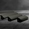 LEAPHZOT Edge Finger PullConcealed Kitchen Cabinet HandleTop Mount Flat Cabinet Pulls for Cupboard Door Drawer 6814 4 Matte Black 472120MM Overall Length