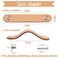 LEREATI 4 Pack Leather Drawer Pulls Blue Cabinet Handles 37 inch Dresser Knobs Cabinet Door Handle Faux Leather Pulls for Dresser Closet Kitchen Cupboard 37in Hole Center Blue