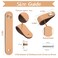 LEREATI 4 Pack Leather Drawer Pulls Orange Cabinet Handles Single Hole Dresser Knobs Cabinet Door Handle Faux Leather Pulls for Dresser Closet Kitchen Cupboard Single Hole Orange