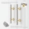 Leulan 10 Pack Kitchen Cabinet Handles Brushed Nickel and Gold Cabinet Pulls 3 Inch Silver Gold Drawer Pulls for Dresser Bathroom Two Tone Kitchen HardwareZinc Alloy Base