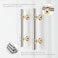 Leulan 10 Pack Kitchen Cabinet Handles Brushed Nickel and Gold Cabinet Pulls 3 Inch Silver Gold Drawer Pulls for Dresser Bathroom Two Tone Kitchen HardwareZinc Alloy Base