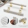 Leulan 10 Pack Kitchen Cabinet Handles Brushed Nickel and Gold Cabinet Pulls 3 Inch Silver Gold Drawer Pulls for Dresser Bathroom Two Tone Kitchen HardwareZinc Alloy Base
