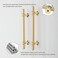 Leulan Kitchen Cabinets Handles Gold Cabinet Pulls Gold Drawer Pulls 3 34 inch Brass Cabinet Pulls 10 Pack Cabinet Hardware