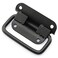 Lind Kitchen 2pcs Metal Pull Handle Boxes Chest Handles Black Stainless Steel Folding Handle Case Trunk Hardware Accessories