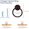 Luomorgo 12 Pcs Matte Black Ring Pull Handle Knobs Modern Dresser Drawer Pulls for Kitchen Cabinet Cupboard Chest Metal Drawer Drop Ring Pulls