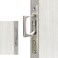 LWZH Brushed Nickel Pocket Door Edge Pull with Push Automatic Bounce SwitchSliding Door Pull Hardware Flush Hidden HandleSilver