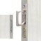 LWZH Brushed Nickel Pocket Door Edge Pull with Push Automatic Bounce SwitchSliding Door Pull Hardware Flush Hidden HandleSilver
