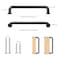 Malimali 5 Pack 5 Inch Matte Black Kitchen Cabinet Handles Black Modern Cabinet Pulls Antique Dresser Drawer Pulls Farmhouse Kitchen Hardware for Cabinets Cupboard Closet