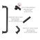 Malimali 5 Pack 5 Inch Matte Black Kitchen Cabinet Handles Black Modern Cabinet Pulls Antique Dresser Drawer Pulls Farmhouse Kitchen Hardware for Cabinets Cupboard Closet