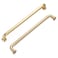 Malimali 5 Pack 712 Inch Brushed Brass Kitchen Cabinet Handles Wardrobes Pulls Gold Antique Dresser Drawer Pulls Farmhouse Kitchen Hardware for Cabinets Cupboard Closet
