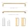 Malimali 5 Pack 712 Inch Brushed Brass Kitchen Cabinet Handles Wardrobes Pulls Gold Antique Dresser Drawer Pulls Farmhouse Kitchen Hardware for Cabinets Cupboard Closet