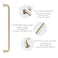 Malimali 5 Pack 712 Inch Brushed Brass Kitchen Cabinet Handles Wardrobes Pulls Gold Antique Dresser Drawer Pulls Farmhouse Kitchen Hardware for Cabinets Cupboard Closet