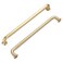 Malimali 5 Pack 712 Inch Brushed Brass Kitchen Cabinet Handles Wardrobes Pulls Gold Antique Dresser Drawer Pulls Farmhouse Kitchen Hardware for Cabinets Cupboard Closet