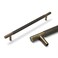 MATOOYA Antique Brass Drawer Handles Solid Brass Cabinet Pulls Knurled Cabinet Pull for Bathroom Bedroom Kitchen 2 200mm787in