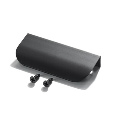 MATOOYA Finger Edge Pulls for Cabinets Hidden Drawer Pulls Flat Cabinet Pulls for Easy Installation Cabinet Handles Modern Aluminum Alloy Kitchen Furniture Upgrade4 Black 80mm315inch