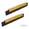 Mcredy Dresser Handles 63 Inch Hole Centers Black Wooden Cabinet Pulls for Cupboard Closet Doors Furniture Knobs 2 Packs