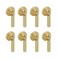 Mcredy Drop Handle Drawer Pulls Teardrop Pendant Drop Pull Brushed Gold Bail Drawer Pull Zinc Alloy Drops Swing Handles with Screws Pack of 8