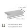 Mcredy Hidden Tab Pull Handles4 PCS 472 Inch Overall Length Brushed Nickel Finger Edge Pulls Concealed Tab Pulls Kitchen Cabinet Drawers Pulls378 Inch Center to Center