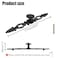 Meprotal 2Pcs Vintage Antique Black Cabinet Pull 7Inch Dresser Door Drawer Pull Handles Furniture Handle with Screws 128mm5 Hole Distance