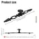Meprotal 2Pcs Vintage Antique Black Cabinet Pull 7Inch Dresser Door Drawer Pull Handles Furniture Handle with Screws 128mm5 Hole Distance