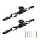 Meprotal 2Pcs Vintage Antique Black Cabinet Pull 7Inch Dresser Door Drawer Pull Handles Furniture Handle with Screws 128mm5 Hole Distance