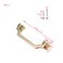 Mewutal 4 Piece Cabinet Handle Pulls Brass Brushed Cabinet Handle 96mm378 Hole Spacing Zinc Alloy Drawer Knobs Gold