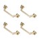 Mewutal 4 Piece Cabinet Handle Pulls Brass Brushed Cabinet Handle 96mm378 Hole Spacing Zinc Alloy Drawer Knobs Gold