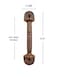 Midwest Craft House Cast Iron Handles Drawer Pulls Rustic Brown Color 5 12 Long for Kitchen Cabinets Furniture Cupboards Drilled Hole Spacing 4 14 Set of 2