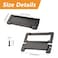 MOROBOR 2pcs Pocket Doors Drawer Handle Flush Pull Hidden Concealed Furniture Handle with Screws Zinc Alloy Knobs for Cabinets Closets Drawers Hole Center 96mm Matte Black