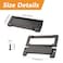 MOROBOR 2pcs Pocket Doors Drawer Handle Flush Pull Hidden Concealed Furniture Handle with Screws Zinc Alloy Knobs for Cabinets Closets Drawers Hole Center 96mm Matte Black