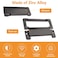 MOROBOR 2pcs Pocket Doors Drawer Handle Flush Pull Hidden Concealed Furniture Handle with Screws Zinc Alloy Knobs for Cabinets Closets Drawers Hole Center 96mm Matte Black