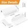 MOROBOR 4 Pack Finger Edge Pull SelfStick Instant Cabinet Drawer Pulls Concealed Drawer Pulls Modern Style Drawer Handle for Cabinet Hardware Drawer Wardrobe 80mmWhite