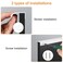 MOROBOR 4 Pack Finger Edge Pull SelfStick Instant Cabinet Drawer Pulls Concealed Drawer Pulls Modern Style Drawer Handle for Cabinet Hardware Drawer Wardrobe 80mmWhite