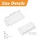 MOROBOR 4 Pack White Flush Hidden Pull Handles Zinc Alloy Cabinet Handle Drawer Handle Kitchen Cabinet Handle Closet Handle Furniture Decoration Handle Hardware