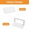 MOROBOR 4 Pack White Flush Hidden Pull Handles Zinc Alloy Cabinet Handle Drawer Handle Kitchen Cabinet Handle Closet Handle Furniture Decoration Handle Hardware
