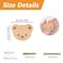 MOROBOR 4PCS Bear Shaped Wooden Knobs Single Hole Beech Wood Handles Wood Cupboard Cabinet Handles Knobs for Chest of Drawers with Screws Expansion Tube