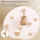 MOROBOR 4PCS Bear Shaped Wooden Knobs Single Hole Beech Wood Handles Wood Cupboard Cabinet Handles Knobs for Chest of Drawers with Screws Expansion Tube
