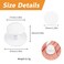 MOROBOR Adhesive Cabinet Knobs 4 PCS SelfStick Instant Kitchen Cabinet Knobs Drawer Pulls Stainless Steel Drawer Knobs for Windows Wardrobes Cabinets Drawers White